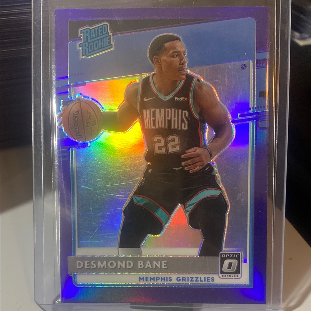 Panini Optic Rated Rookie Basketball Card - Desmond Bane 2020-21 Purple